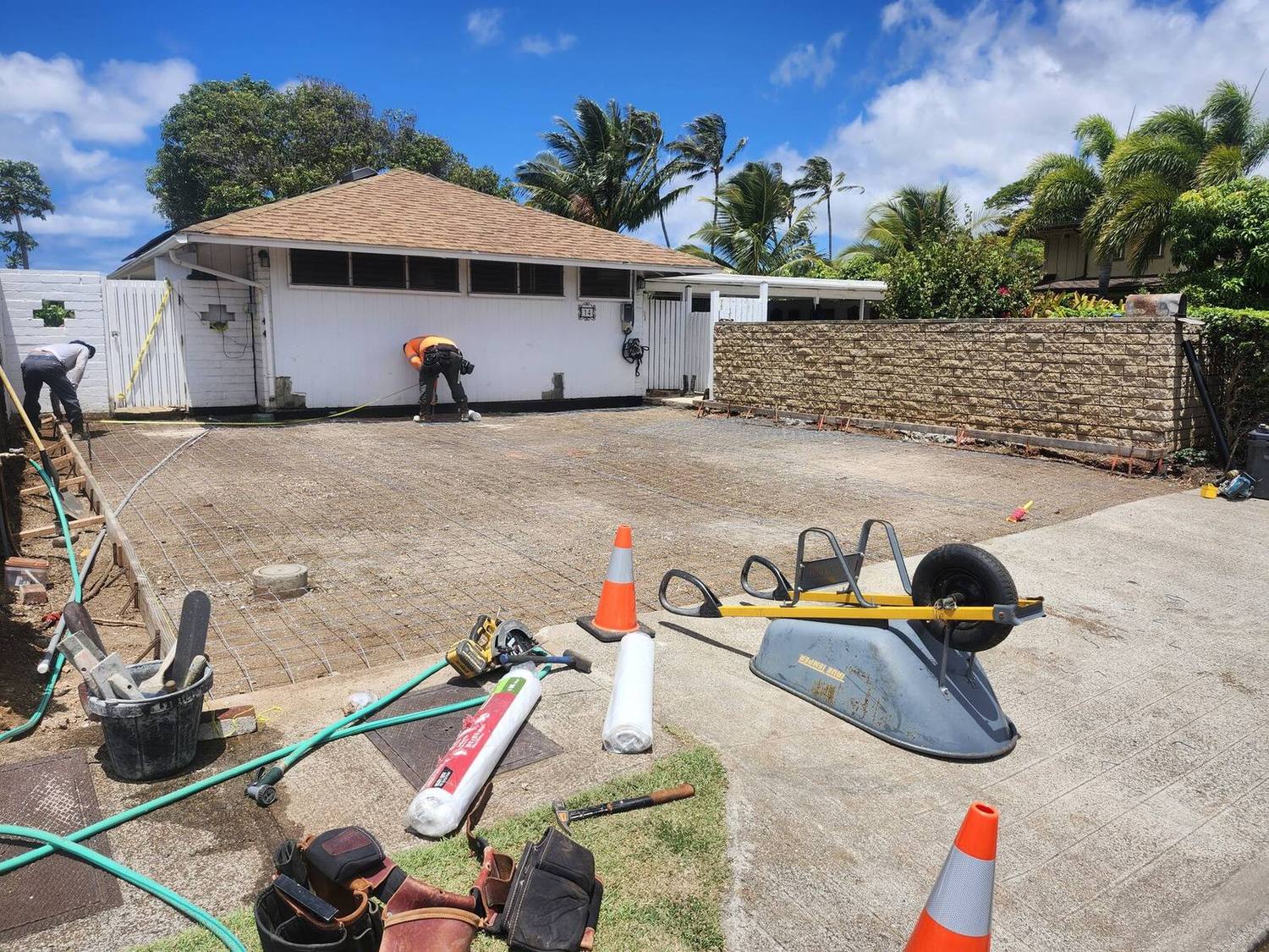 Cruz Control Concrete Hawaii project on Oahu